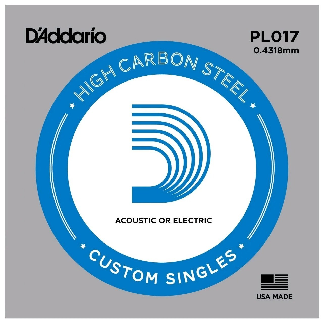 Одиночная струна D'ADDARIO PL017