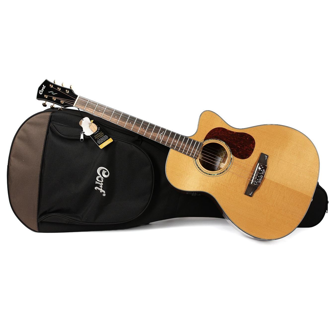 Электроакустическая гитара Cort Gold-OC6-Bocote-WCASE-NAT Gold Series
