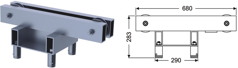 Блок c роликами Involight ISX29 TOP