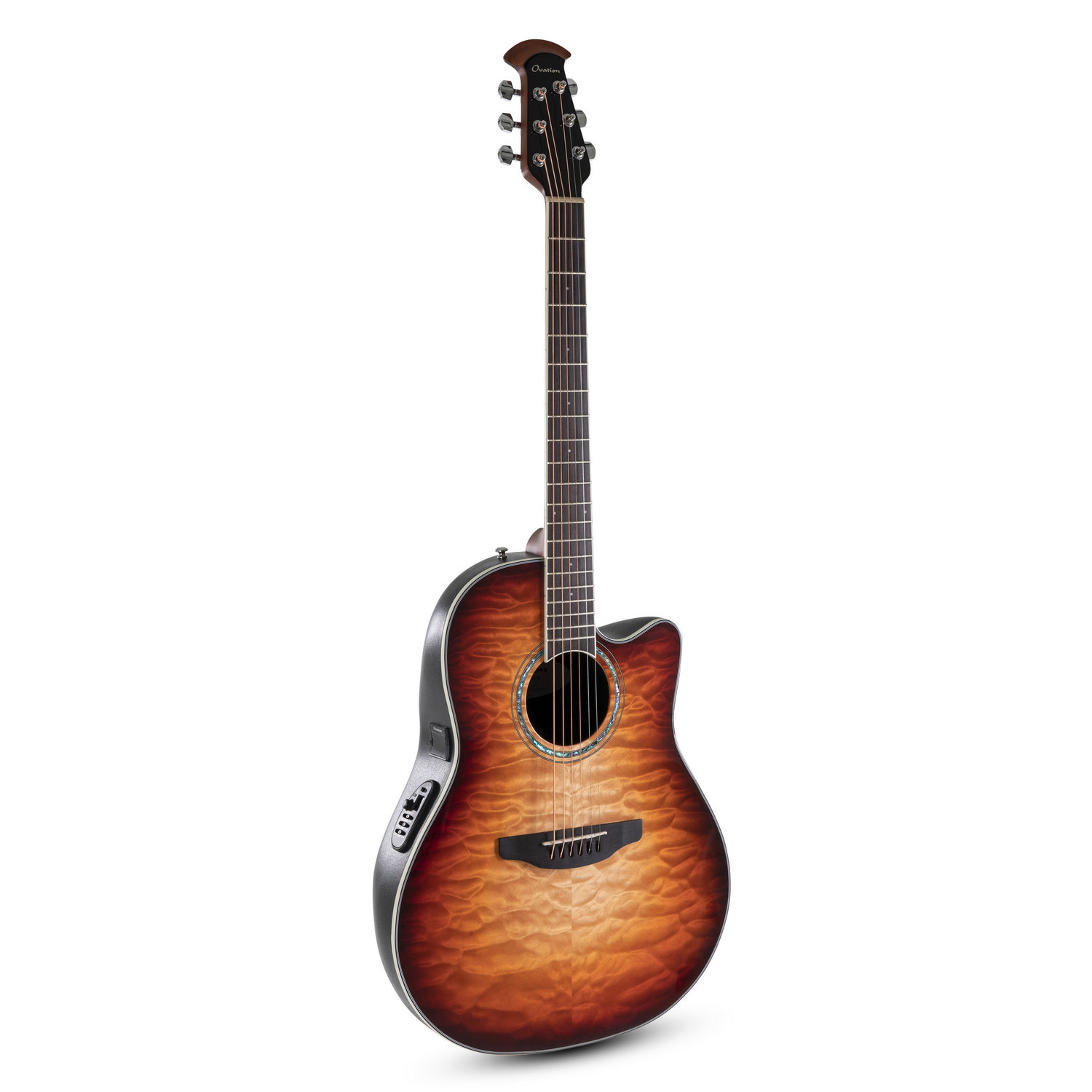 Электроакустическая гитара OVATION CS24X-7C Celebrity Standard Plus Mid Cutaway Cognac Burst Gloss