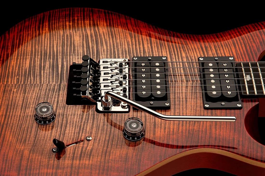 Электрогитара PRS SE Custom 24 Floyd Rose Charcoal Cherry Burst