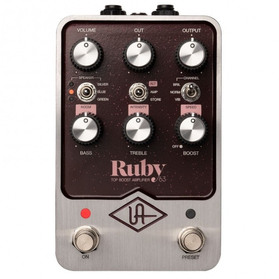 Педаль эффектов Universal Audio UAFX Ruby '63 Top Boost Amplifier