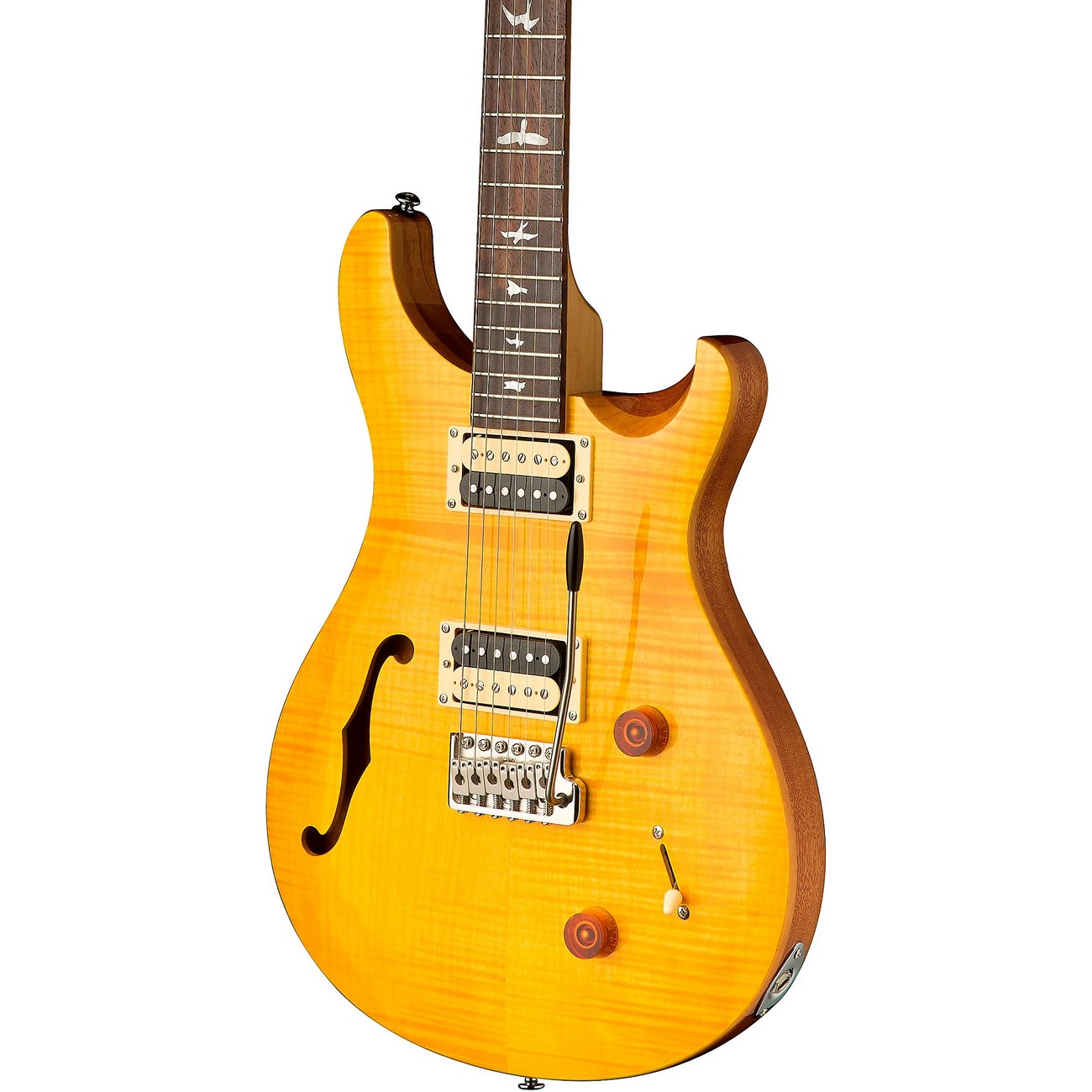 Электрогитара PRS SE Custom 22 Semi-Hollow body, Santana Yellow