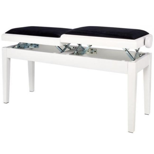 Банкетка GEWA Piano bench Deluxe Double White matt