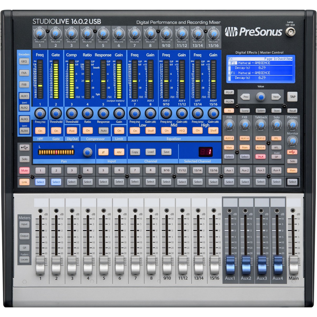 Цифровой микшер PreSonus StudioLive Mixer 16.0.2 USB