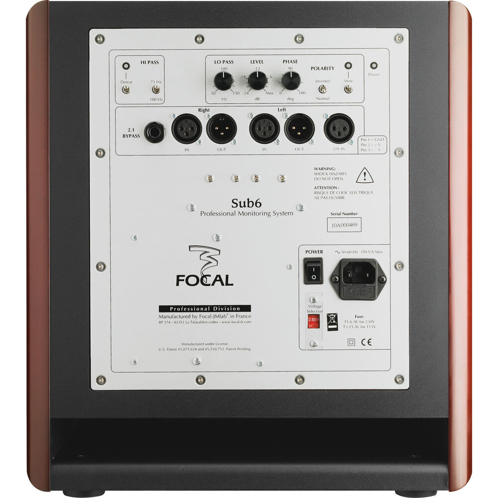 Сабвуфер FOCAL Sub 6 red