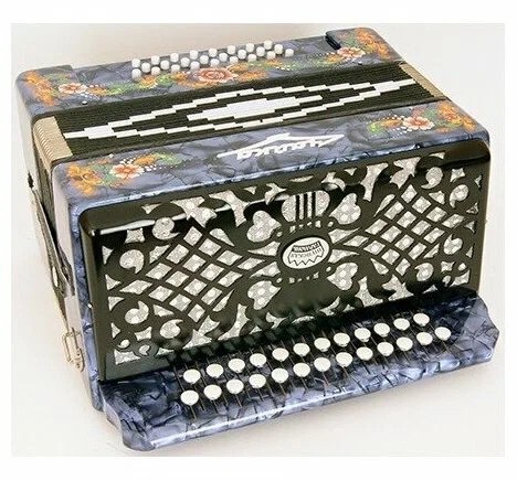 Гармонь Шуйская S6XL-A-BL "Чайка 204" 25х25-II синяя