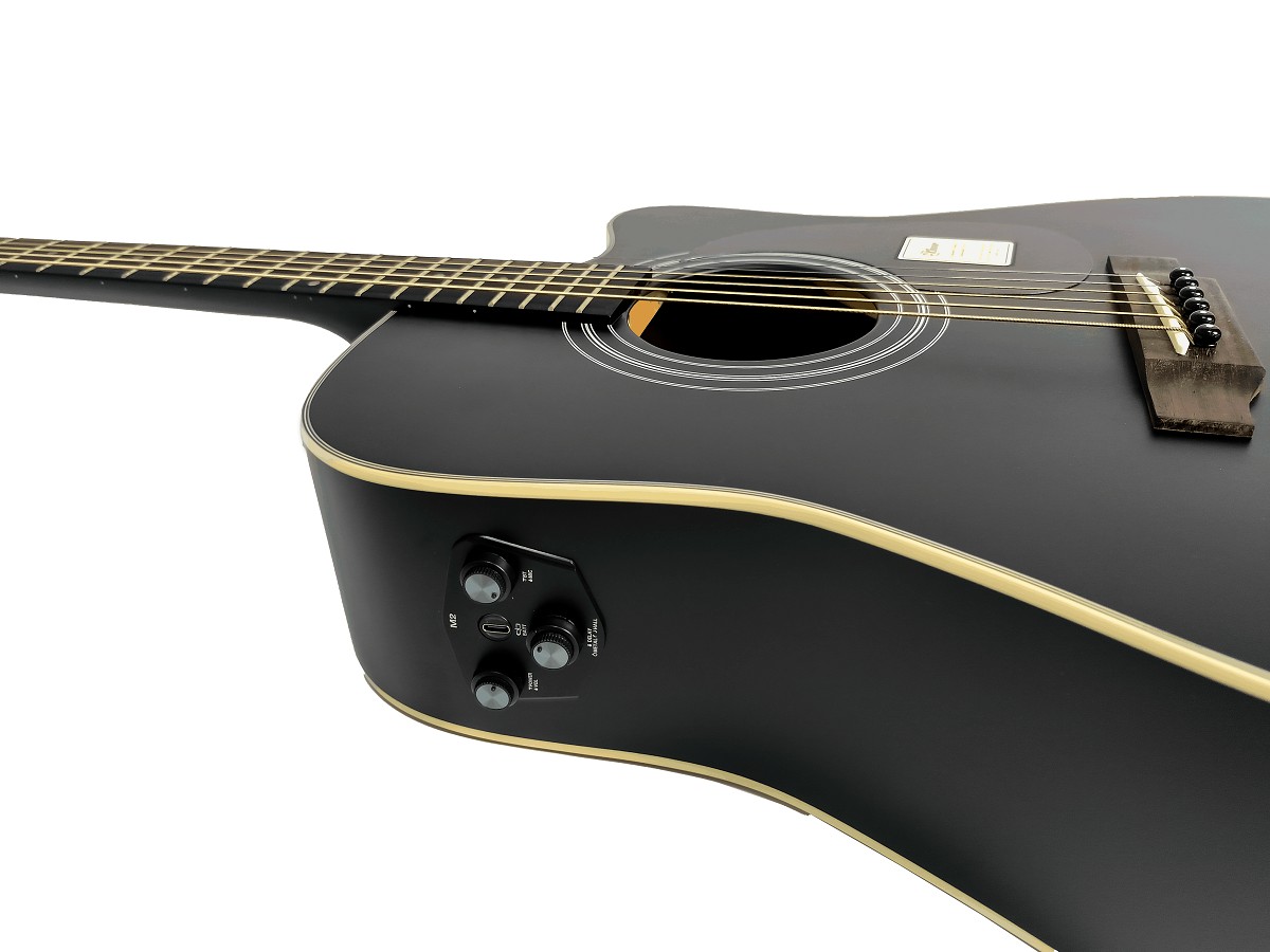 Трансакустическая гитара Klever KD-700S BK+EQ