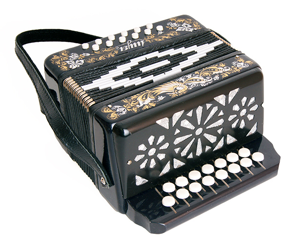 Гармонь Шуйская S40XL-C-BLACK "Сувенир" 15x12-I черная