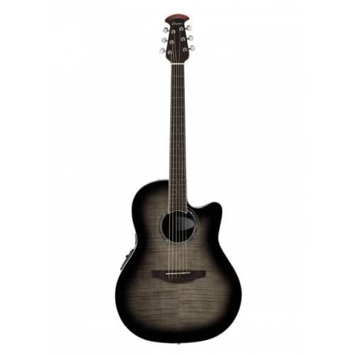 Электроакустическая гитара OVATION CS24P-TBBY Celebrity Standard Plus Mid Cutaway Trans Black Flame