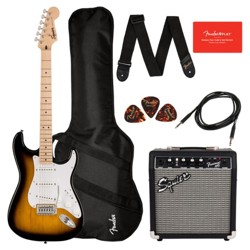 Электрогитара FENDER SQUIER Sonic Stratocaster Pack 2-Color Sunburst