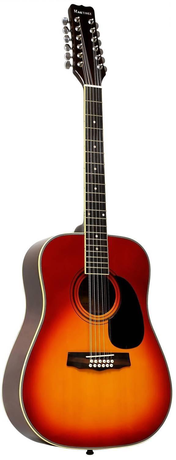 Двенадцатиструнная гитара MARTINEZ FAW-802-12/TBS