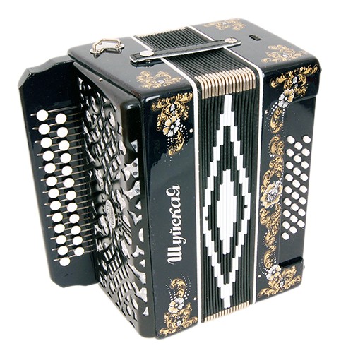 Гармонь Шуйская S51XL-A-BLACK 25x25-III черная