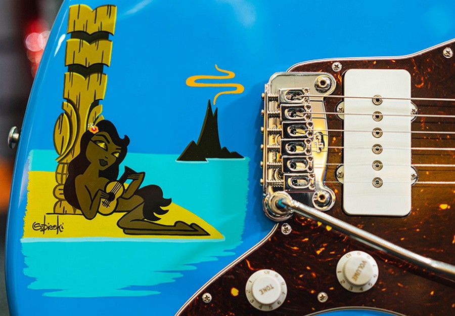 Электрогитара G&L Doheny Hula Miami Blue MP