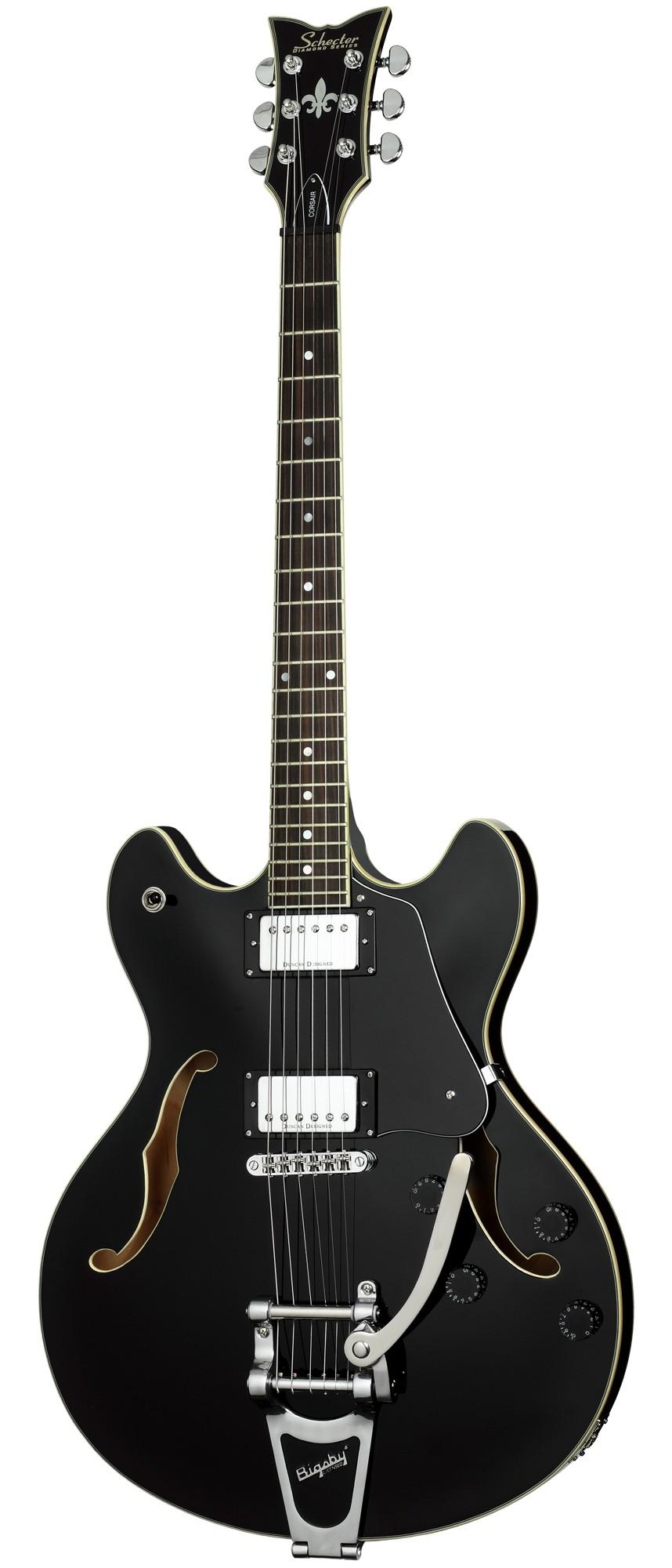 Электрогитара Schecter VINTAGE CORSAIR W/BIGSBY BLK