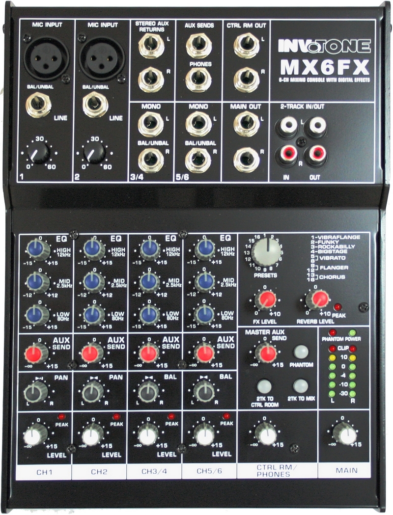 Микшер Invotone MX6FX