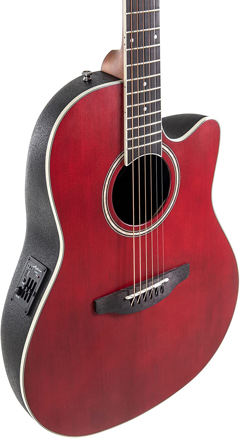 Электроакустическая гитара APPLAUSE AB24II-2S Balladeer Cutaway Ruby Red Satin