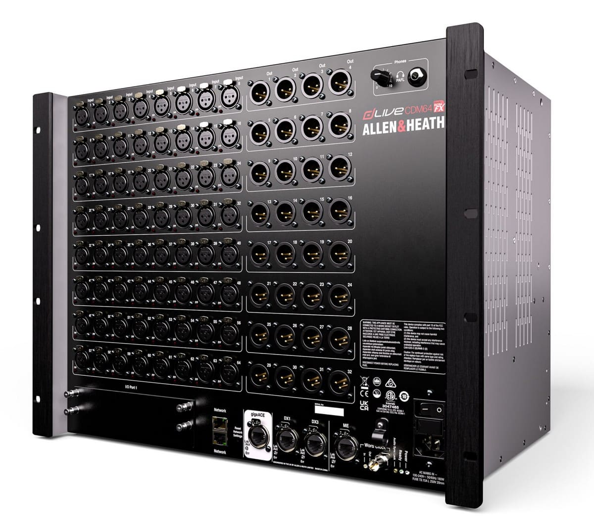 Стейджбокс Allen&Heath dLive CDM64 MixRack Ultra FX