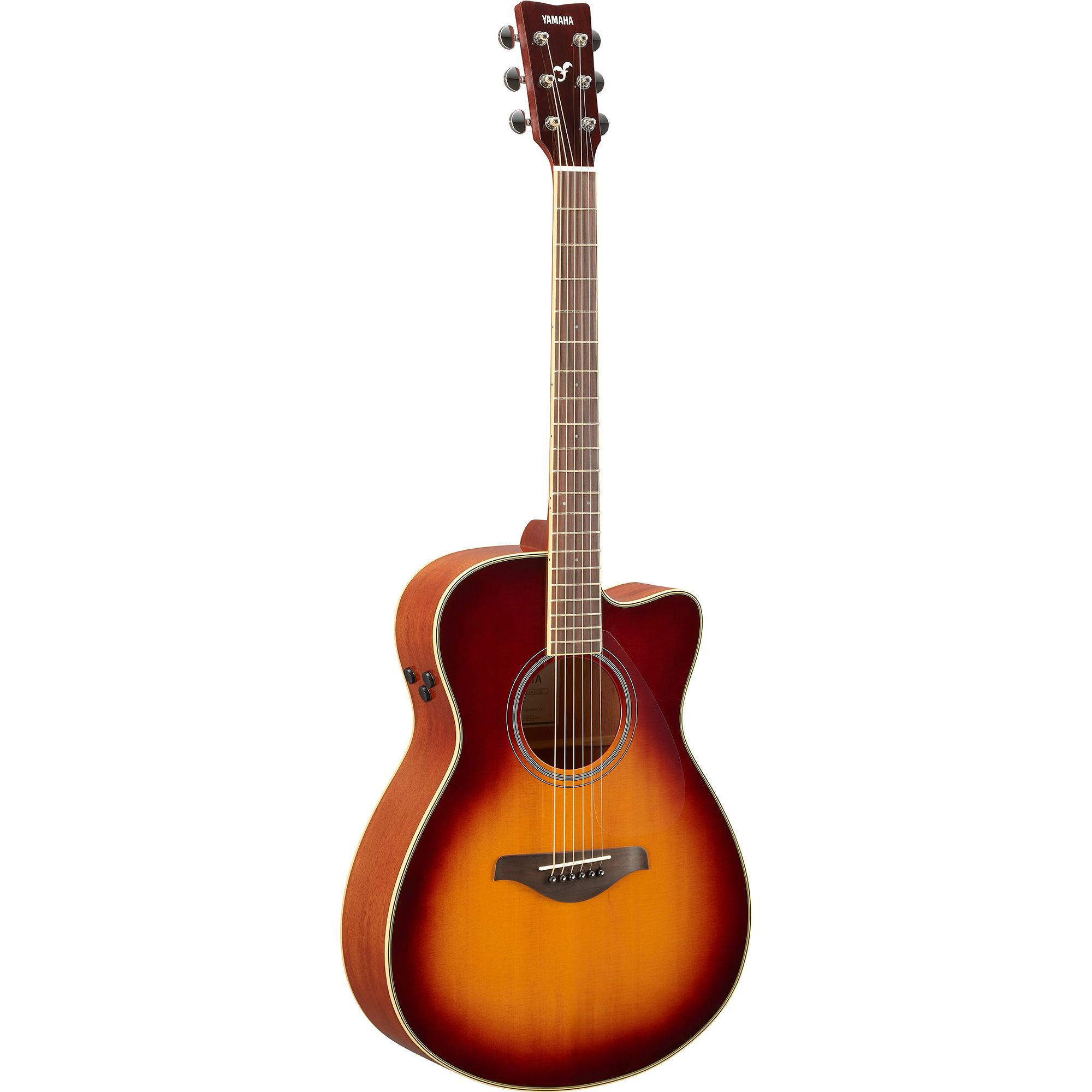 Трансакустическая гитара Yamaha FSC-TA BROWN SUNBURST