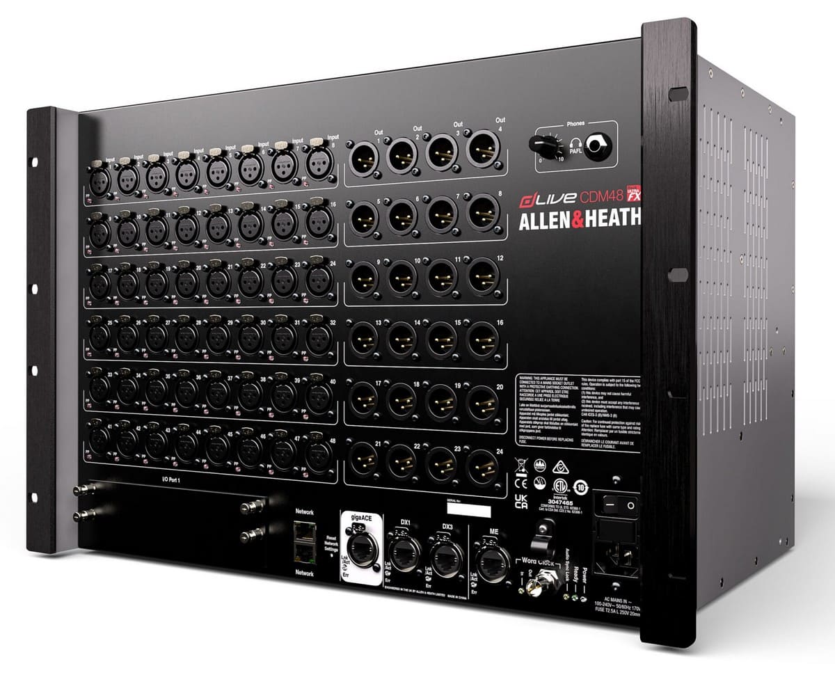 Стейджбокс Allen&Heath dLive CDM48 MixRack Ultra FX