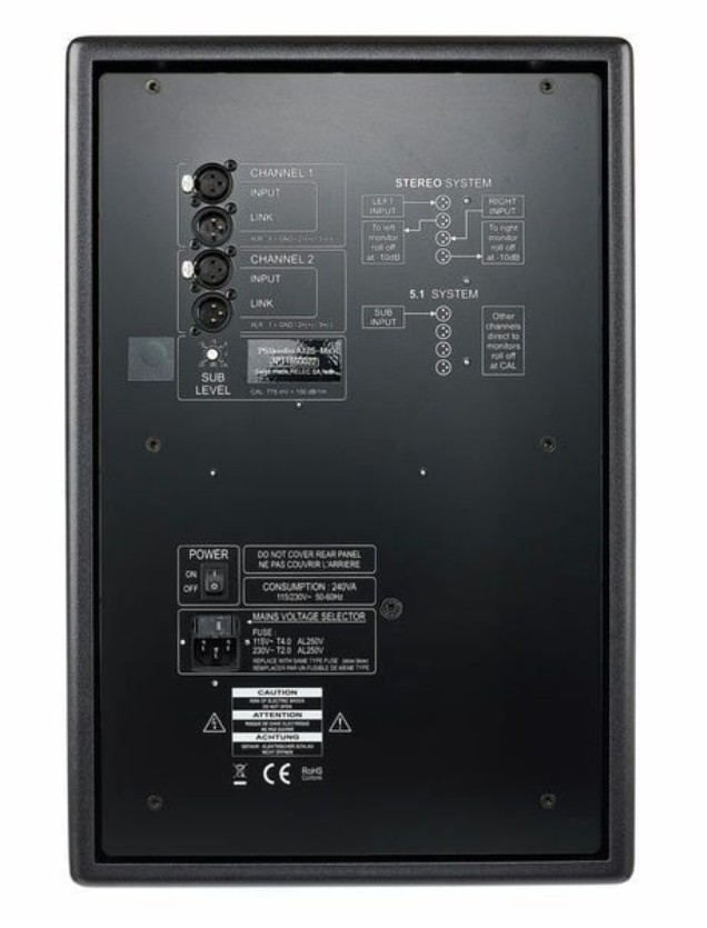 Сабвуфер PSI AUDIO A125-M SUB Metal Black