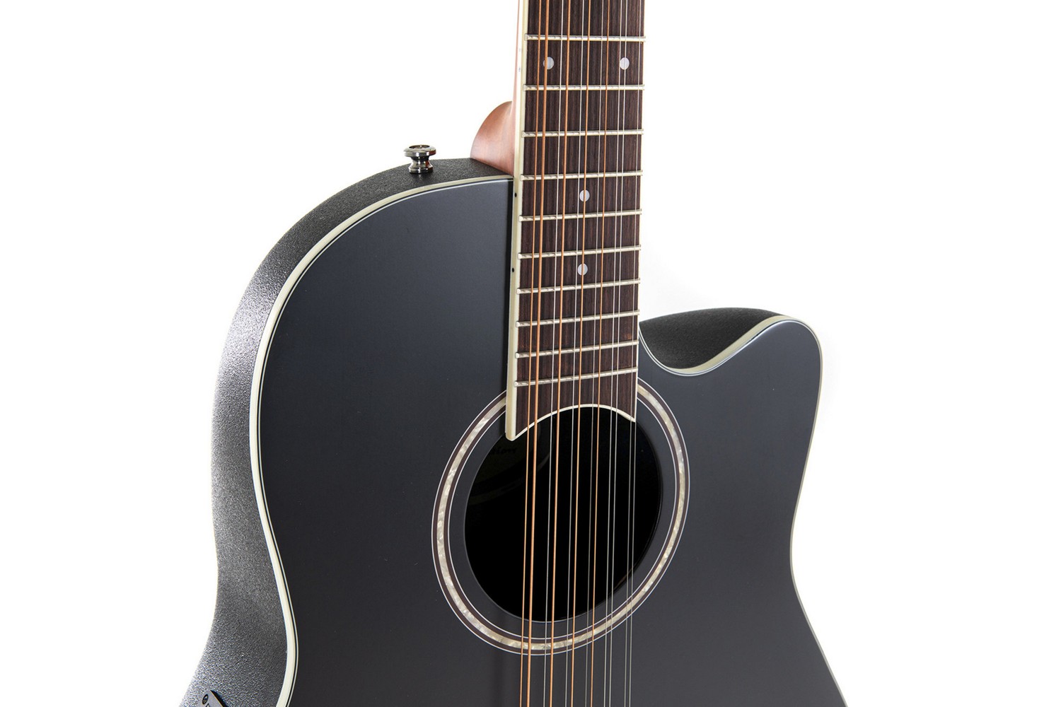 Двенадцатиструнная гитара APPLAUSE AB2412II-5S Balladeer Mid Cutaway BlackSatin