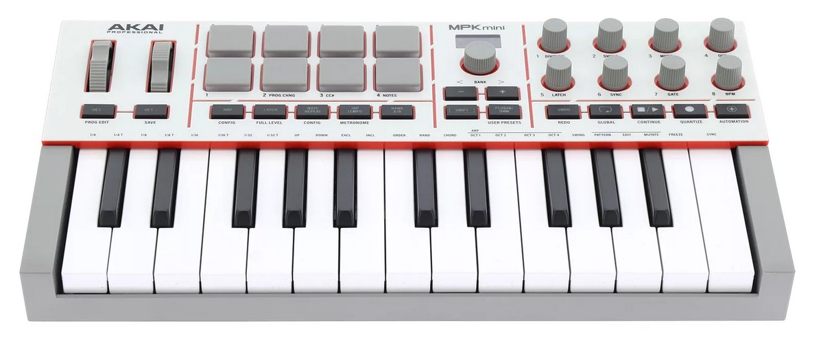 MIDI клавиатура Akai Pro MPK MINI 4 Gray