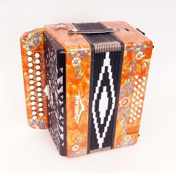 Гармонь Шуйская S5XL-A-YL "Чайка 314" 25х25-III-2 желтая