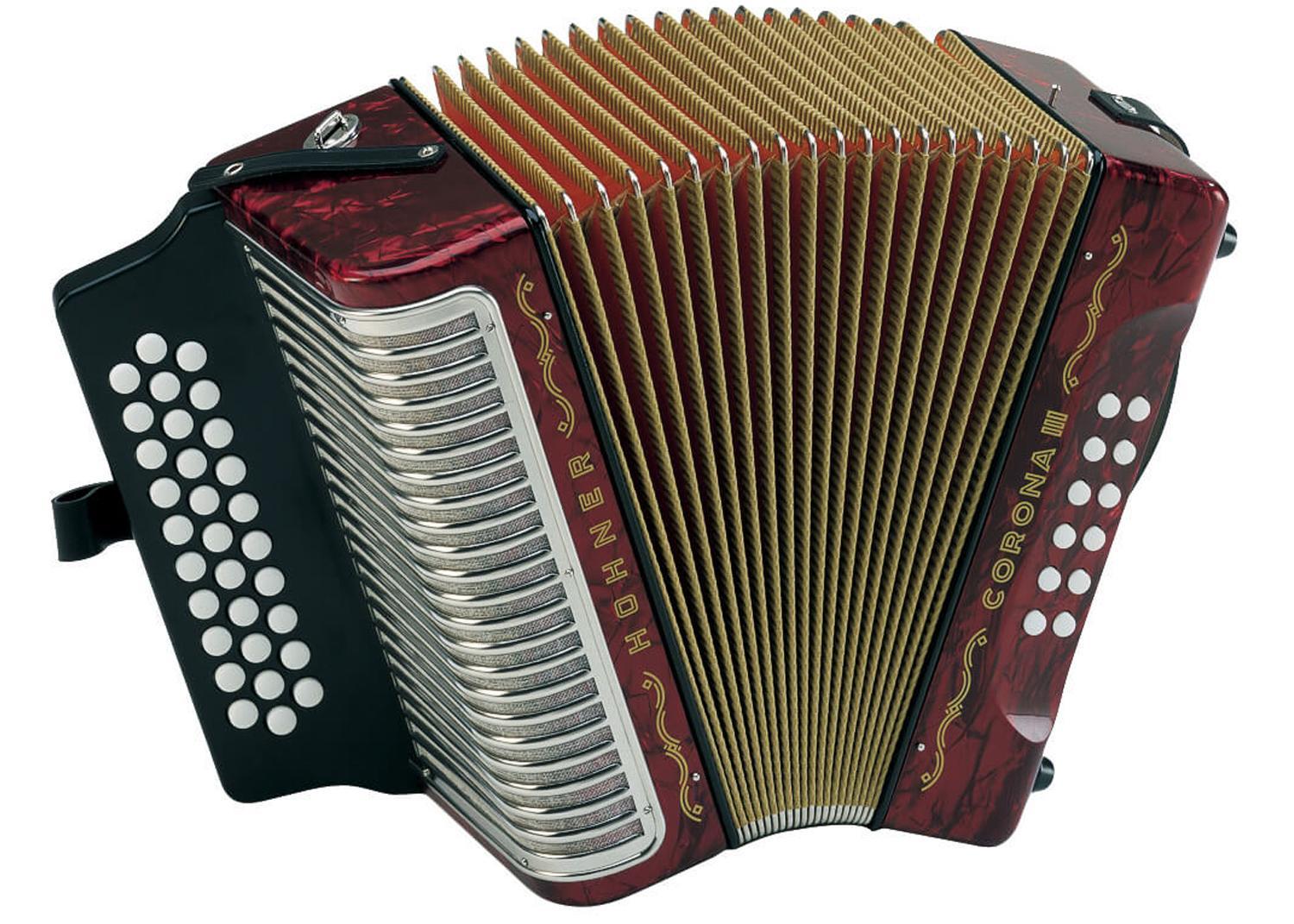 Баян HOHNER Corona III ADG, red (A5703S)