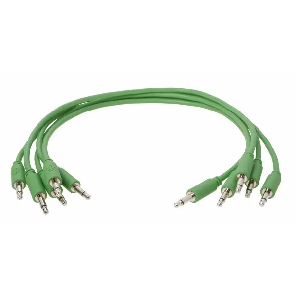 Кабели комплект Erica Synths Eurorack patch cables 20cm, 5 pcs green