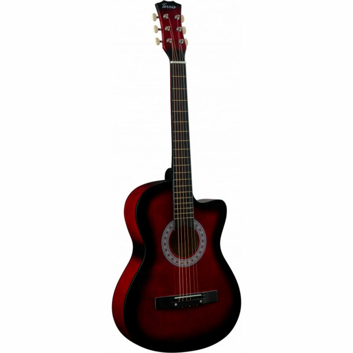 Акустическая гитара комплект TERRIS TF-3802C RD RD PACK 2