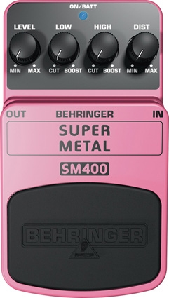 Педаль эффектов дисторшн с высокой степенью перегрузки BEHRINGER SM400