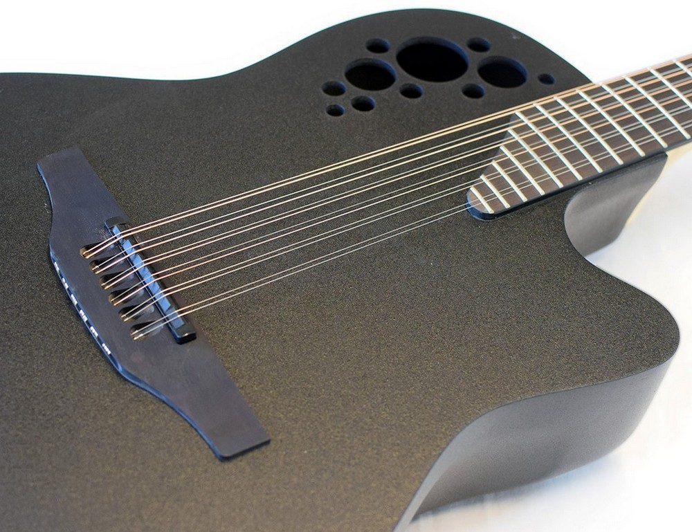 Двенадцатиструнная гитара OVATION 2058TX-5 ELITE TX 12-String Deep Contour Cutaway, Black Textured