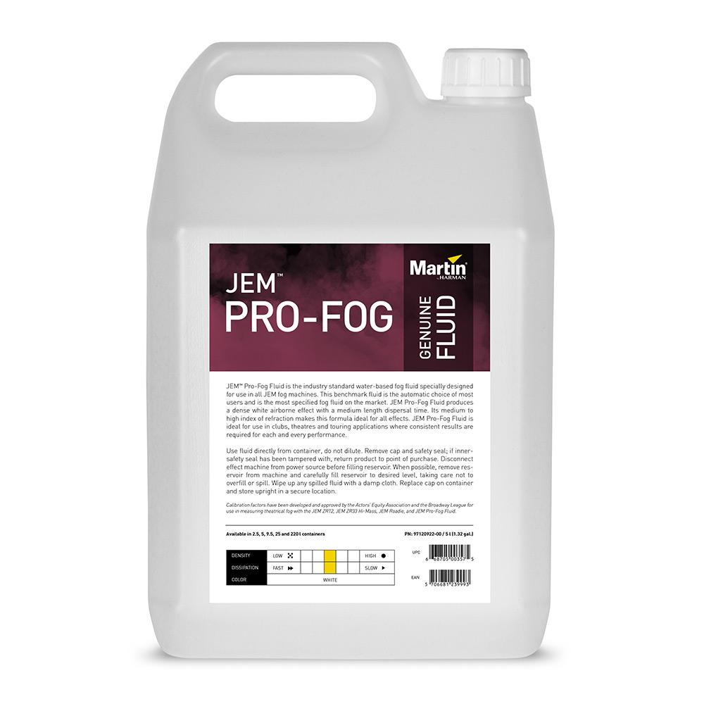 Жидкость для генераторов тумана Martin Jem Pro-Fog Fluid, 5L