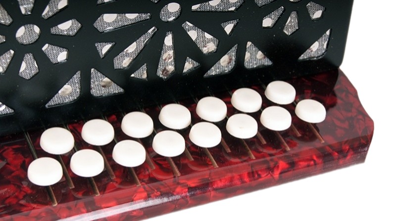 Гармонь Шуйская S20XL-C-RED "Ромашка" 15x12-I красная