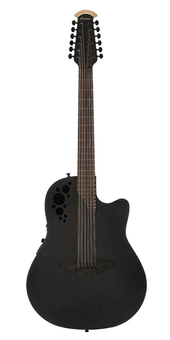 Двенадцатиструнная гитара OVATION 2058TX-5 Elite T Deep Contour Cutaway Black Textured