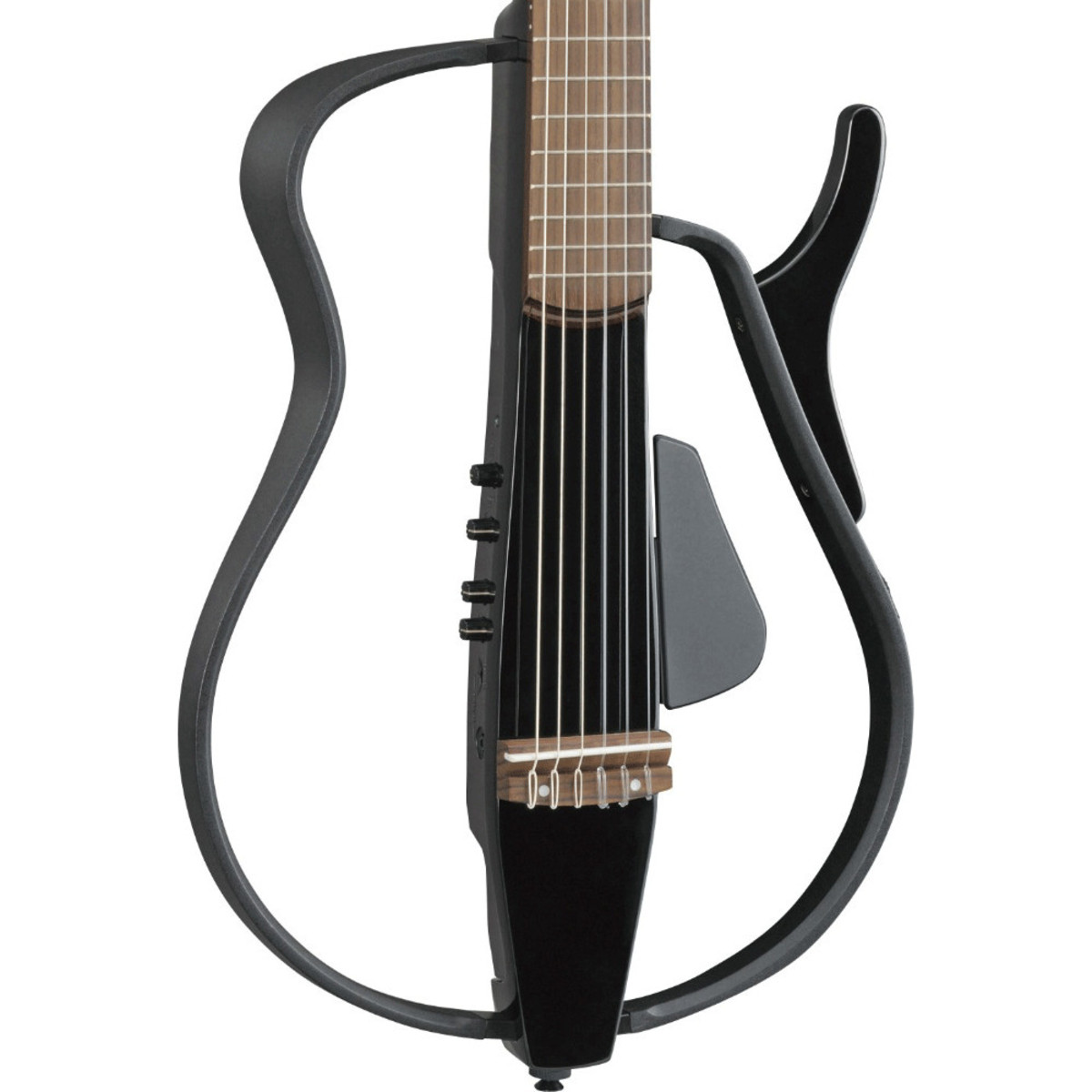 Электроклассическая гитара сайлент Yamaha SLG110N BLACK METALLIC