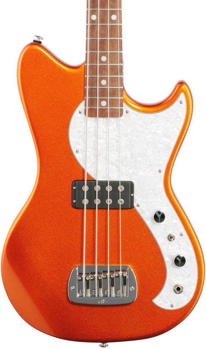 Бас-гитара G&L FD Fallout Shortscale Bass Tangerine Metallic