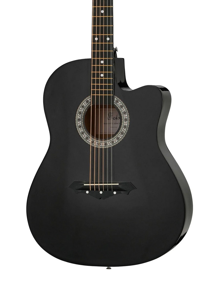 Акустическая гитара Комплект Foix FFG-2039CAP-BK