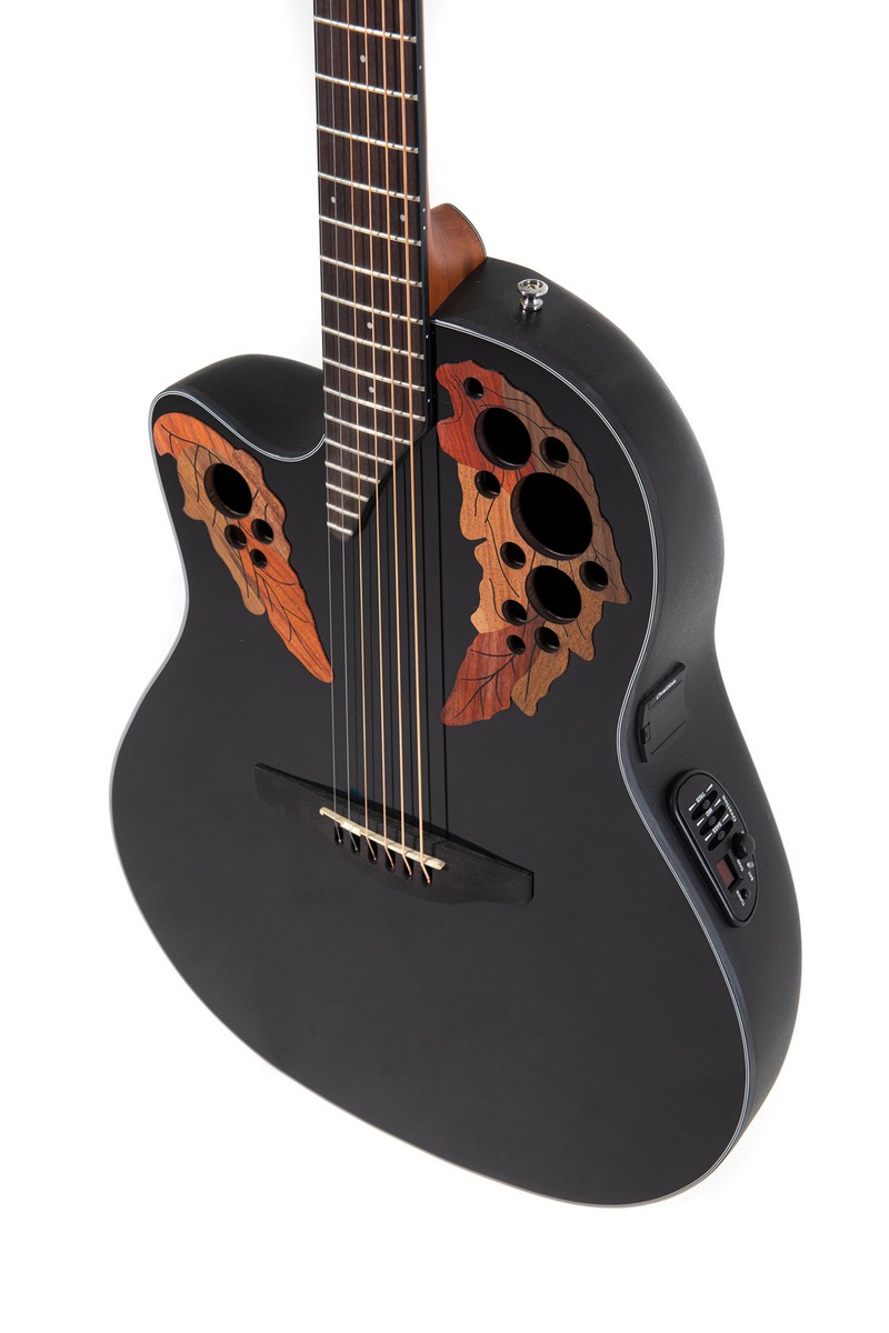 Электроакустическая леворукая гитара OVATION CE44L-5 Celebrity Elite Mid Cutaway Black