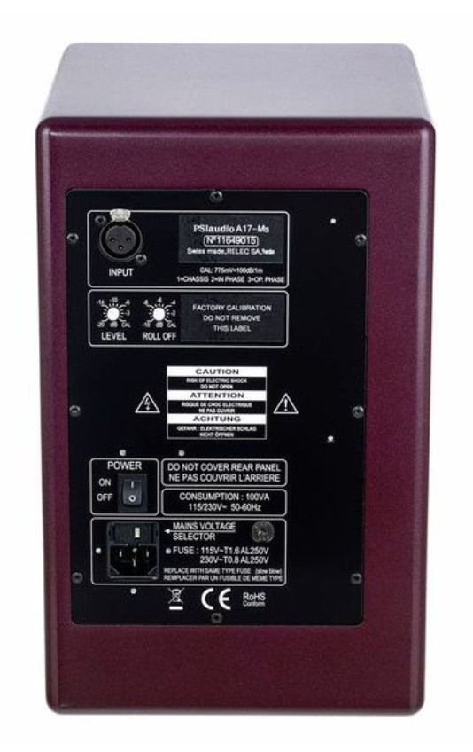 Студийный монитор PSI AUDIO A17-M Studio Red