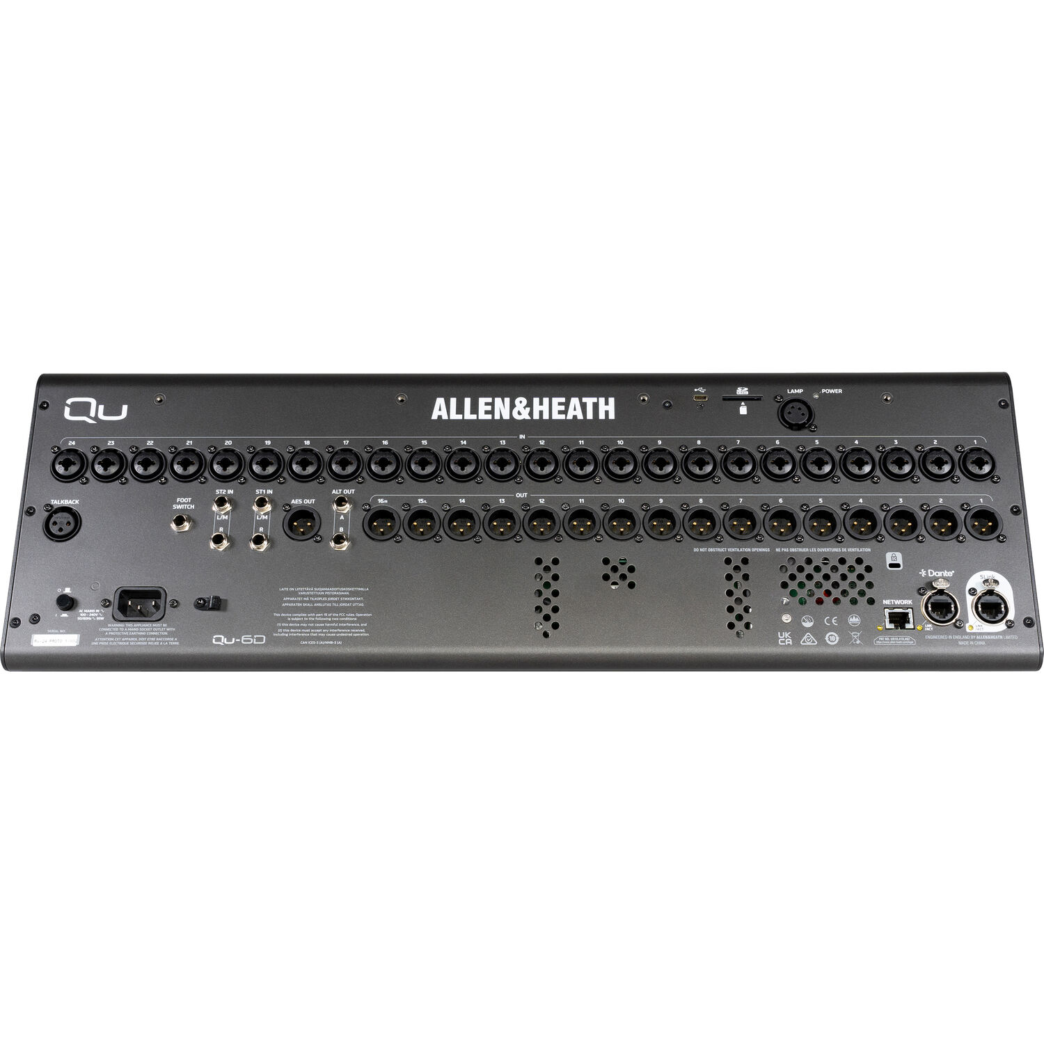 Цифровой микшер Allen&Heath QU-6D Dante Console