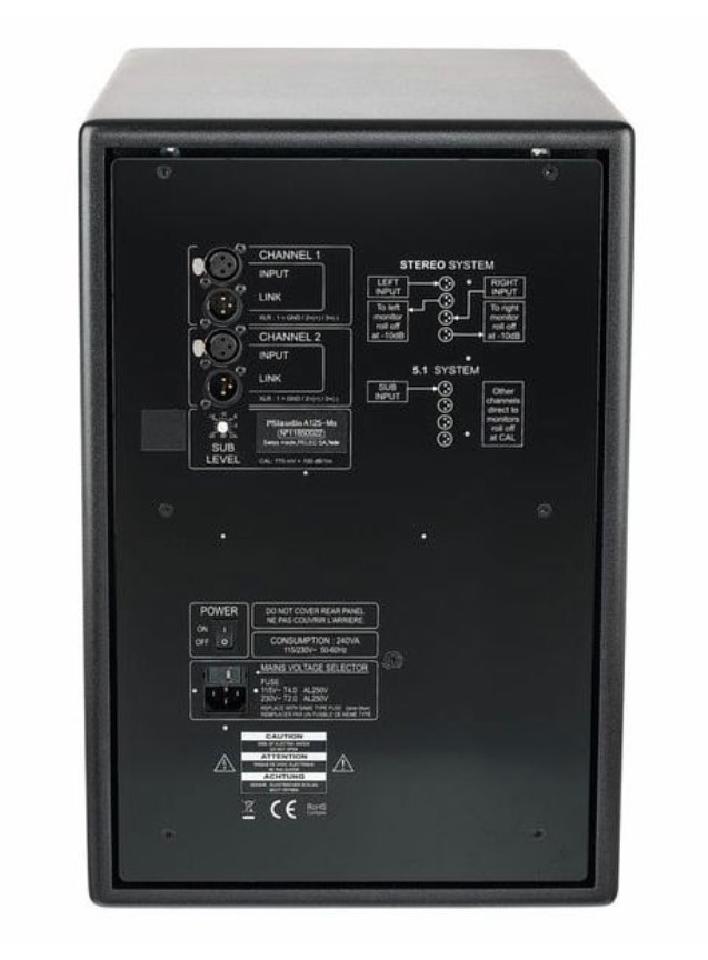 Сабвуфер PSI AUDIO A125-M SUB Metal Black