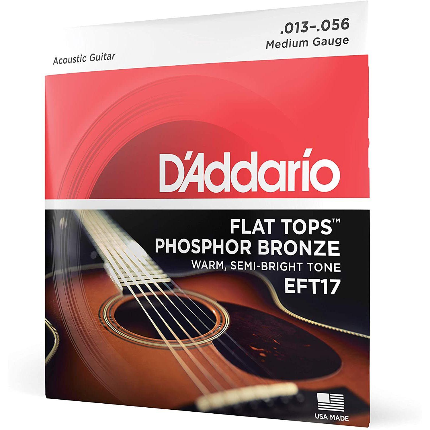 Струны для акустической гитары D'Addario EFT17