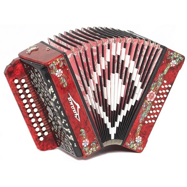 Гармонь Шуйская S6XL-A-RED "Чайка 204" 25x25-II красная