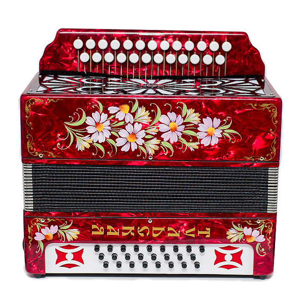 Гармонь ТУЛЬСКАЯ 301М (Г-21 Красная ДО-Мажор)