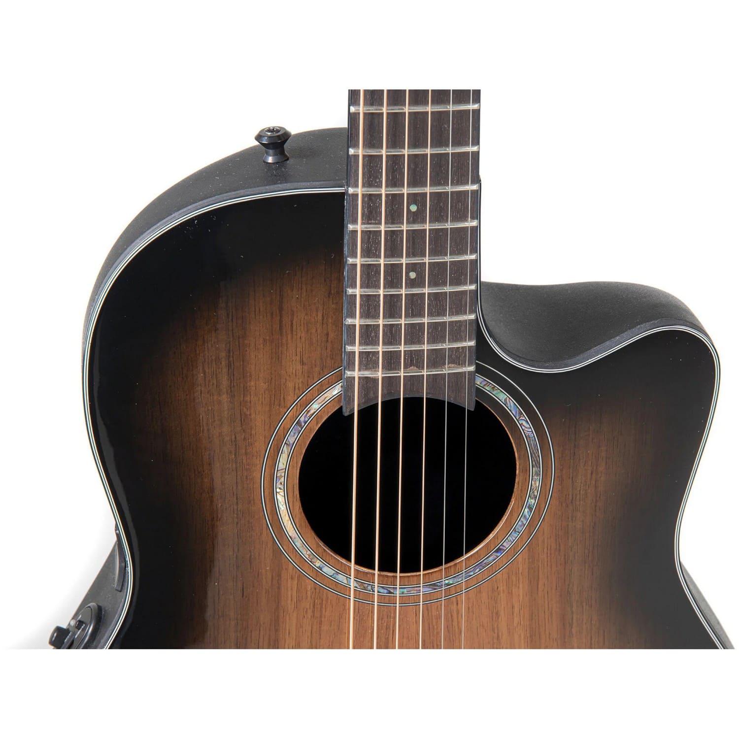 Электроакустическая гитара OVATION CS24P-ABLKW-G Celebrity Standard Plus Mid Cutaway Australian Blackwood