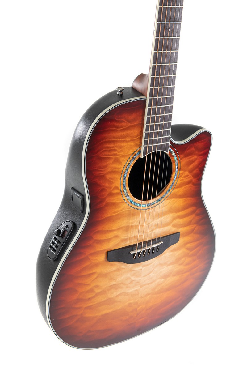 Электроакустическая гитара OVATION CS24X-7C Celebrity Standard Plus Mid Cutaway Cognac Burst Gloss