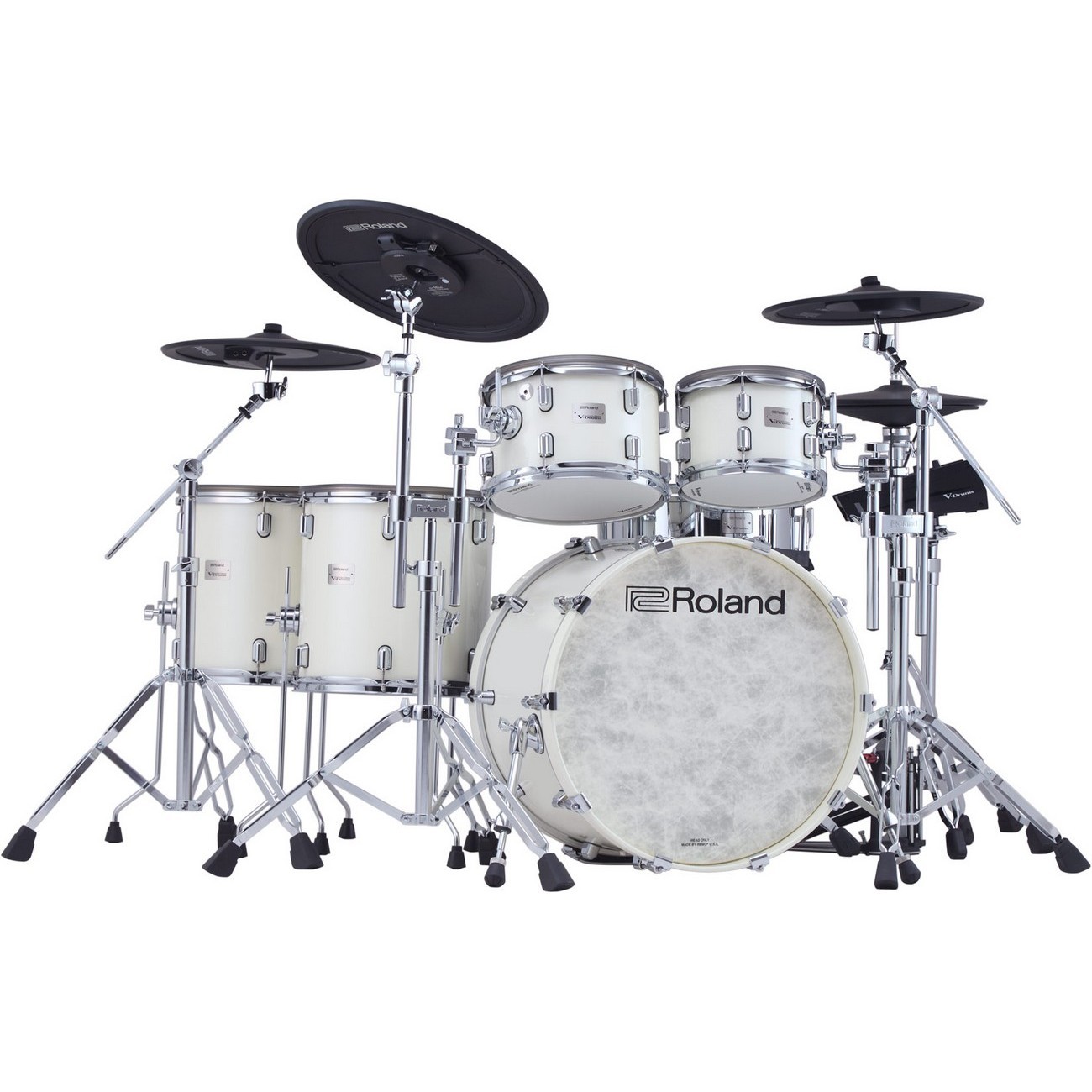 Электронная ударная установка Roland VAD716-PW + VAD716-1 + KD-22-PW + DTS-30S