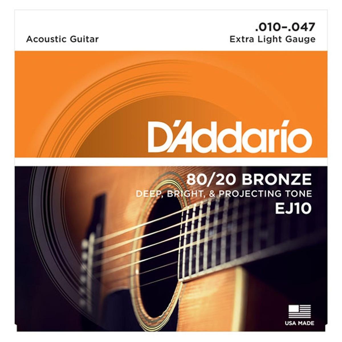 Струны для гитары D'Addario EJ10